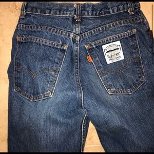 Vintage Levi’s high waist jeans white/orange tab